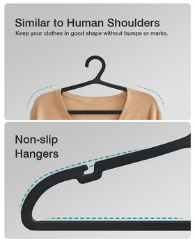 ABHENG shoulder-notch design keeps blouses and pants neatly in place