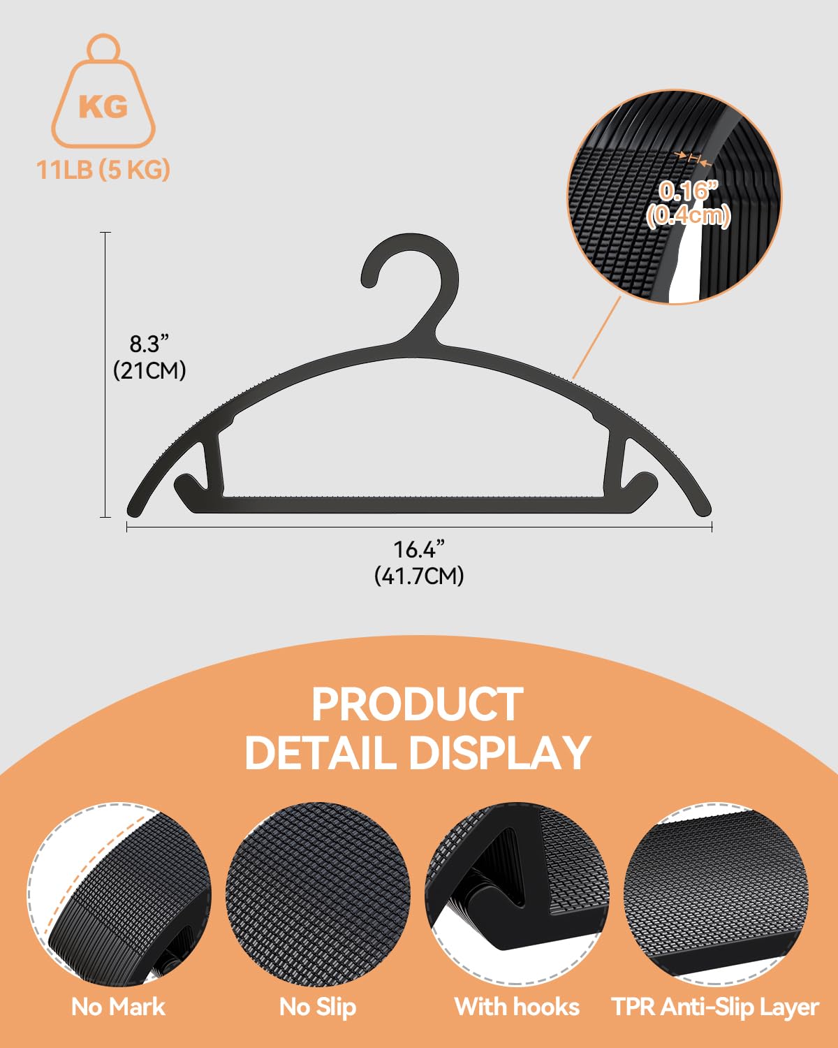 ABHENG holds wet and dry clothes without deformation