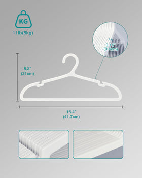 ABHENG white finish adds a clean, versatile look to any closet.