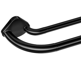 Abiglifty double curtain rod with telescoping design for flexible length adjustments and quick setup.