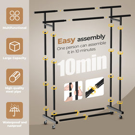 Abiglifty durable 25.4mm steel frame ensures sturdy support.
