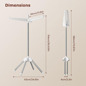Abiglifty foldable drying rack saves space in compact homes.