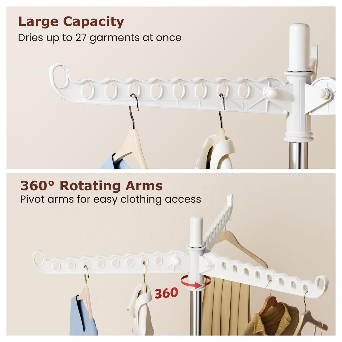 Abiglifty sturdy plastic drying rack built for longevity.