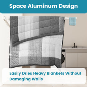 Abiglifty three-fold design saves space while expanding drying capacity.