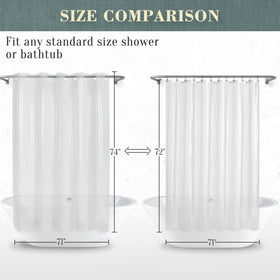ABLUEN easy-care curtain air-dries quickly after use.