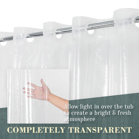 ABLUEN PVC-free curtain helps maintain a clean, chemical-free bathroom environment.