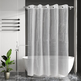 ABLUE curtain care: air-dry after use and wipe clean for longevity.