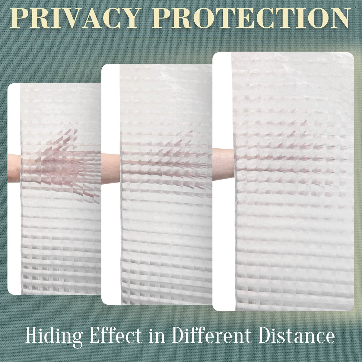 ABLUE curtain waterproof and quick-dry features reduce moisture buildup after showers.