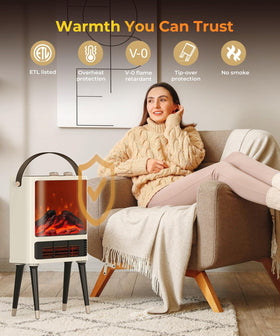 Abolee portable heater with compact design for easy room-to-room warmth.