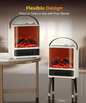 Abolee modern retro heater blends charm with practical warmth.