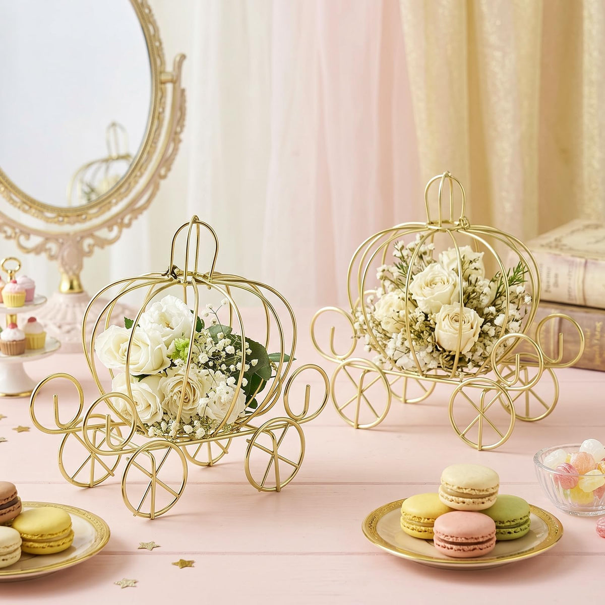 ABOOFAN mini pumpkin candy box serves as a sweet wedding table accent