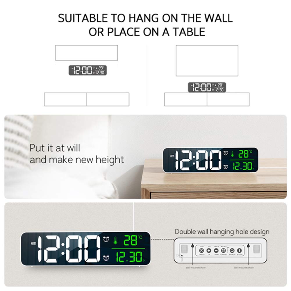 Abovsare digital clock suitable for living room bedroom or office setup