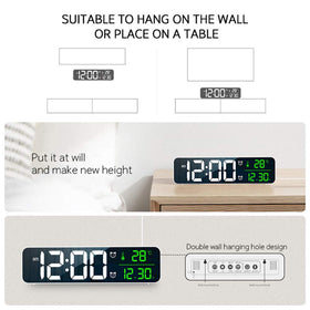 Abovsare digital clock suitable for living room bedroom or office setup