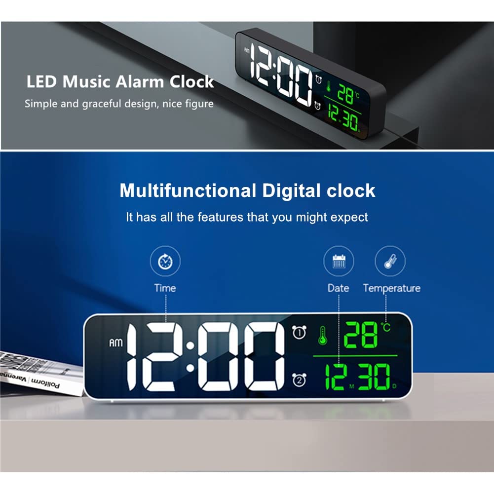 Abovsare digital clock memory function preserves time data during outages