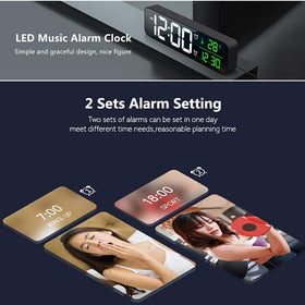 Abovsare digital clock plug-in corded design ensures reliable operation