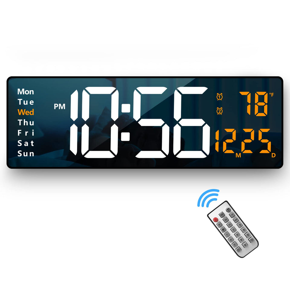 Abovsare 16.2-inch clock with large digits for easy readability