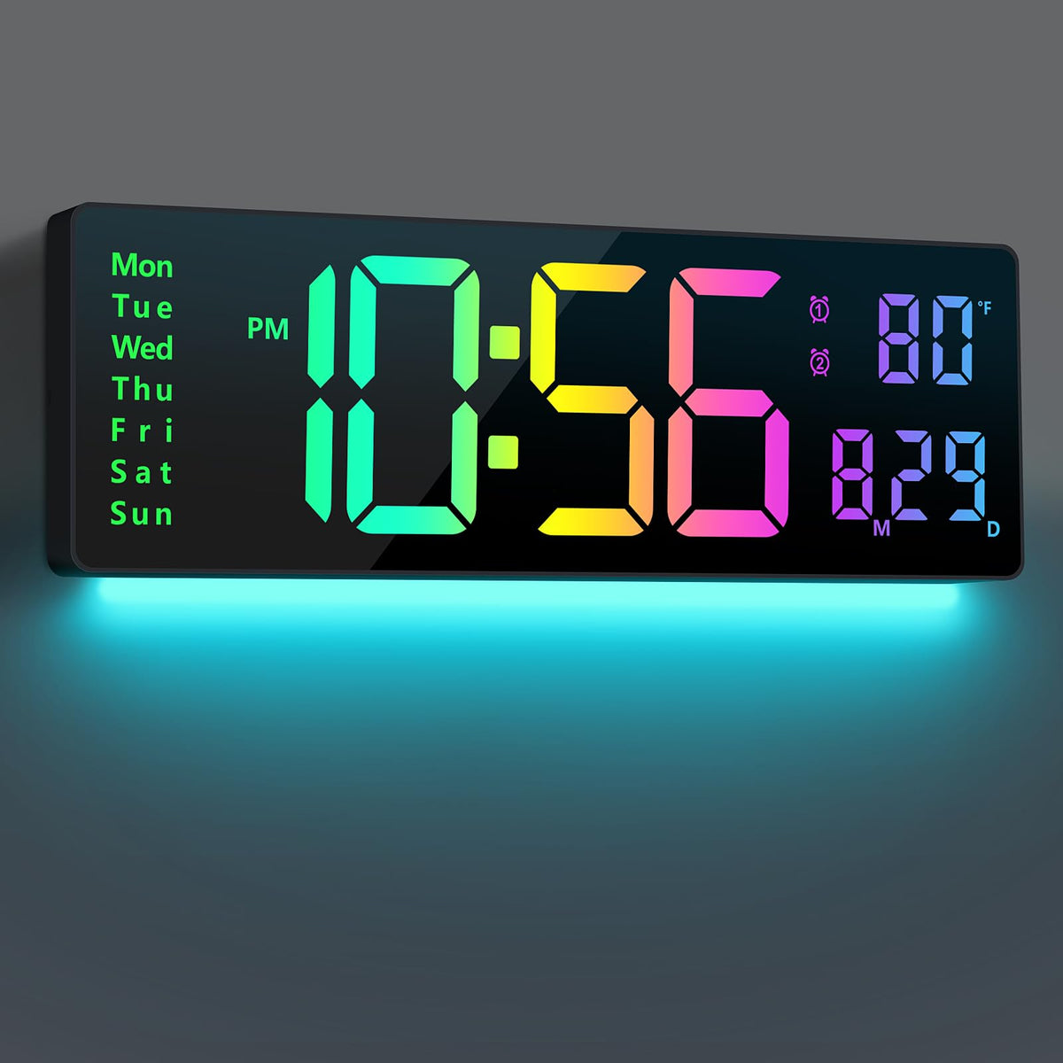 Abovsare digital wall clock 16-inch display for easy reading from across the room.