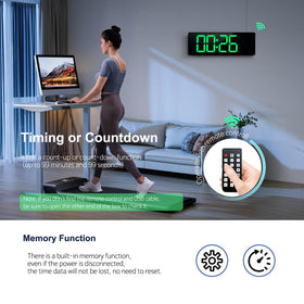 Abovsare wall clock memory function preserves time after outages.