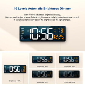 Abovsare large digits improve visibility from across the room