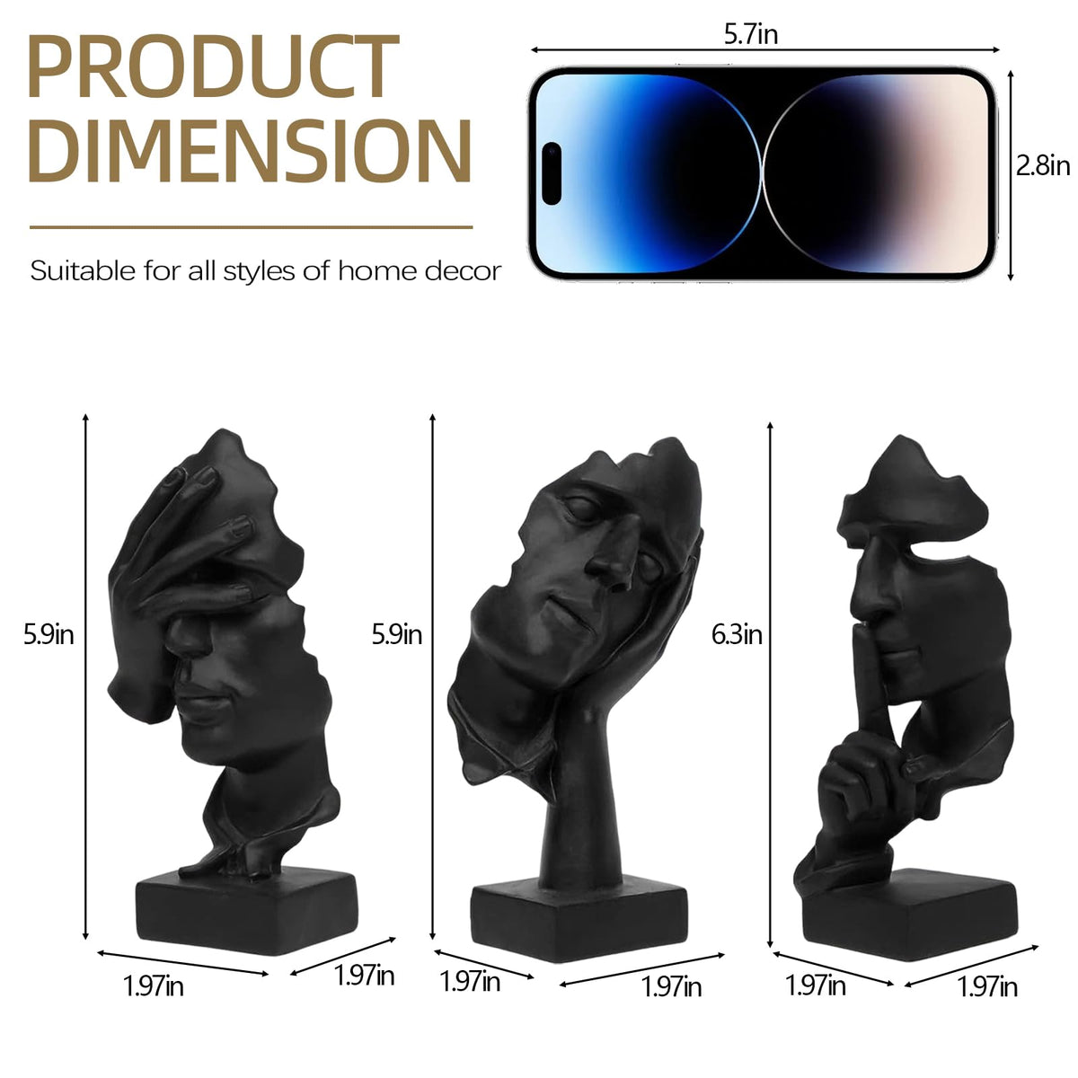 aboxoo decorative statue on desk elevates study spaces with quiet elegance