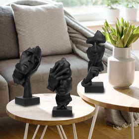 aboxoo silence is gold abstract figurine enhancing living spaces with serene appeal