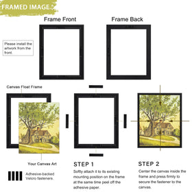 Close-up of Abtgt adhesive strips enabling tool-free artwork changes.