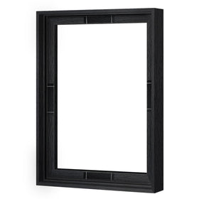 Abtgt 12x16 canvas floating frame front view with a sleek black floater finish.