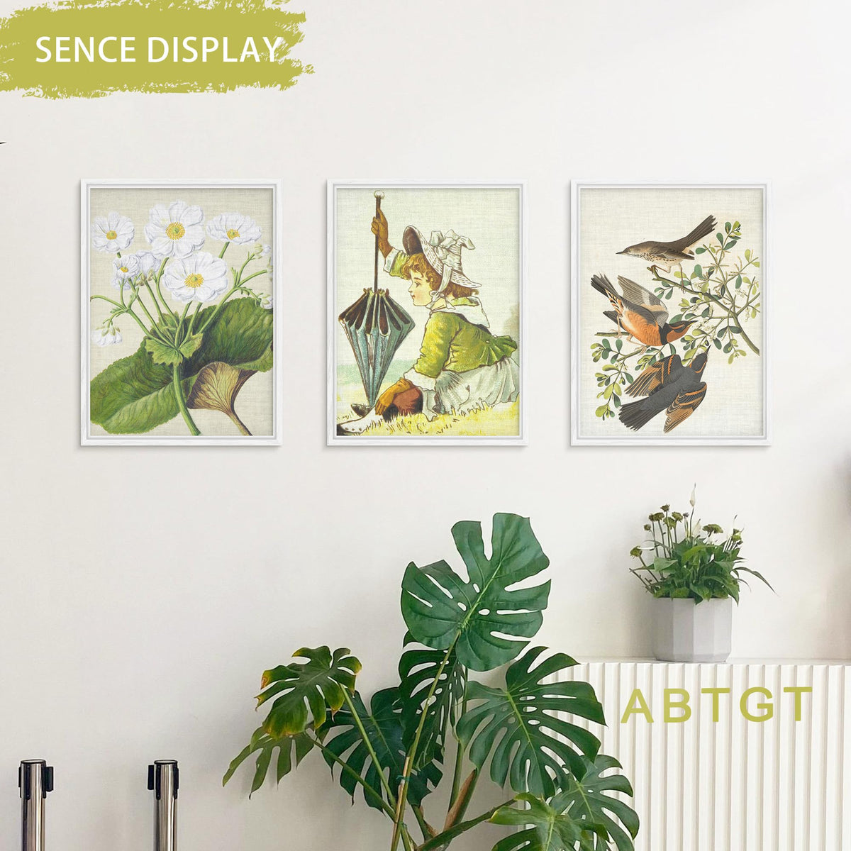 Abtgt 12x16 frame in a gallery setup for prints and decor