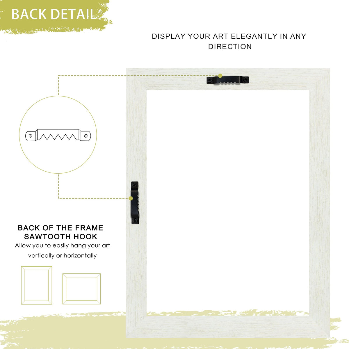Abtgt 12x16 frame white finish complements any artwork