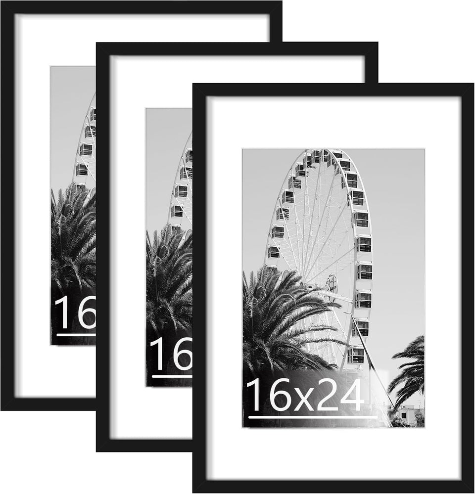 Abtgt 16x24 frame set with mat for versatile 12x18 photo display.