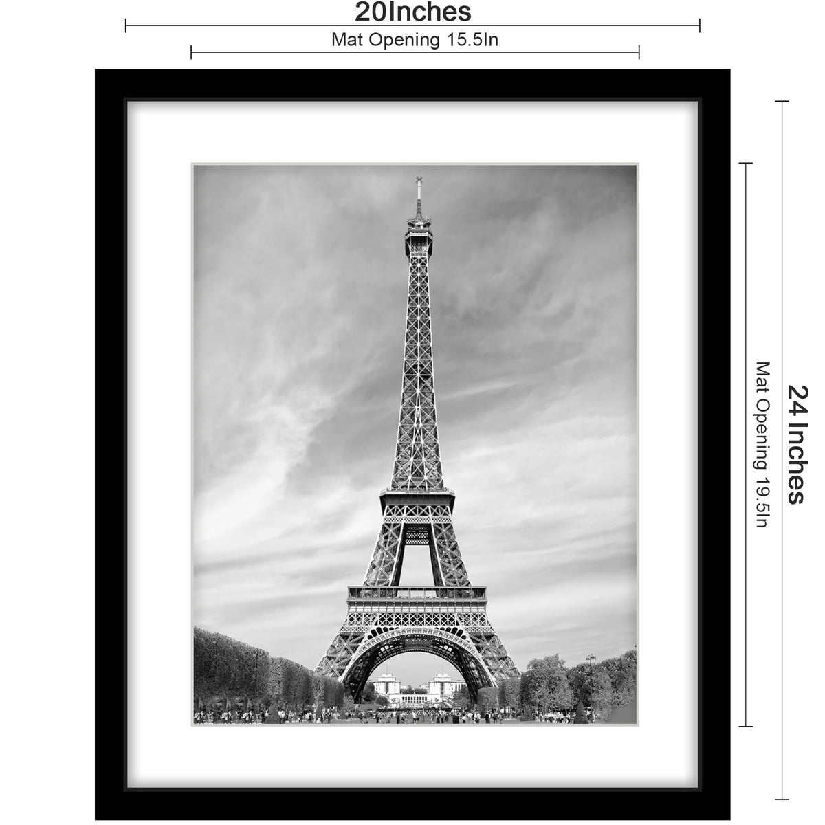 Abtgt 20x24 frame set side view showing sturdy construction for posters and photos