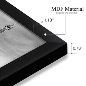 Abtgt frame supports vertical or horizontal hanging for flexible layouts.