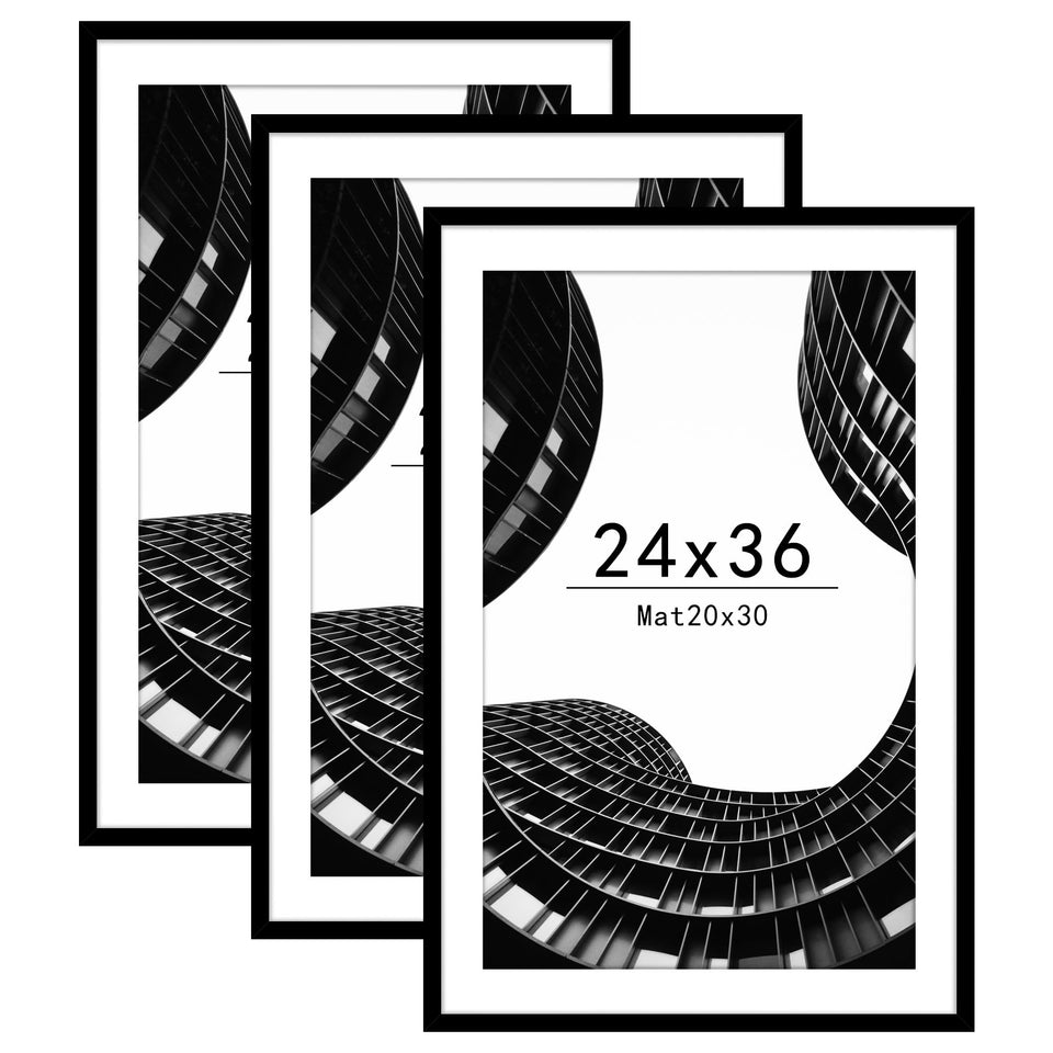 Abtgt 24x36 poster frame with mat holding 20x30 photos for elegant display.