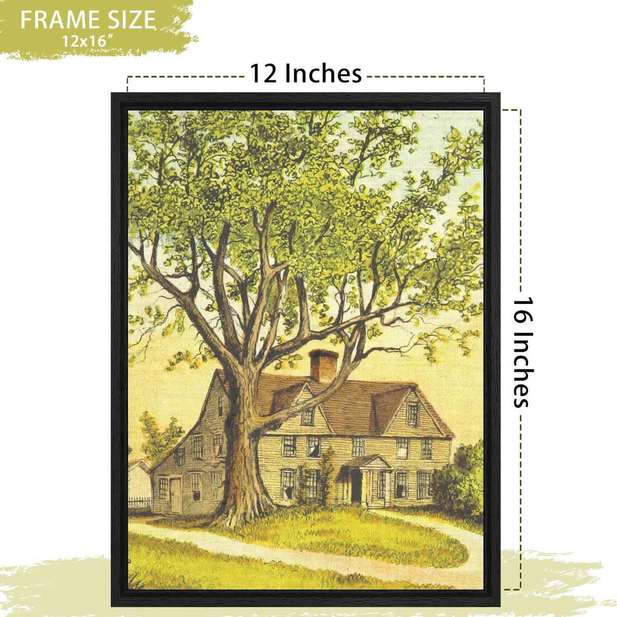 Horizontal display using Abtgt frame for flexible wall layout.
