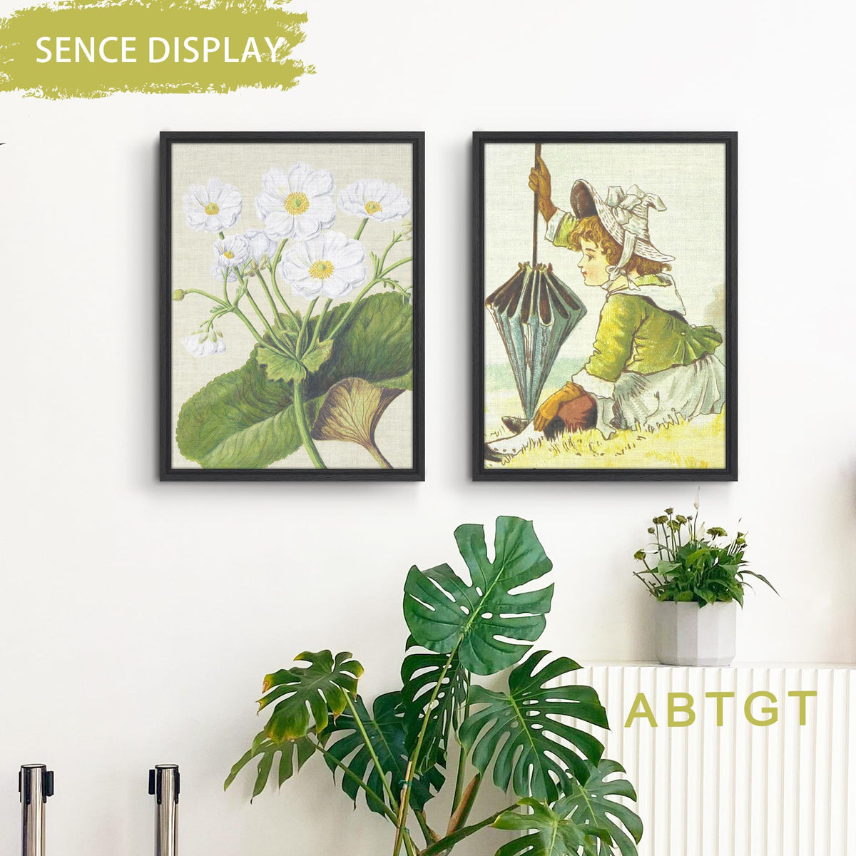 Abtgt canvas frame in a living room setup ready for artwork