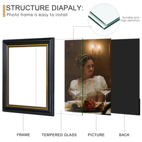 Abtgt ornate frame closeup tempered glass detail emphasizes durability and clarity