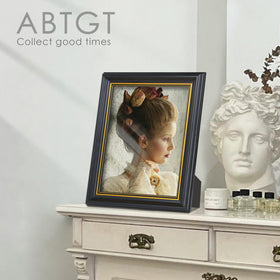 Abtgt black frame suits gallery walls and mantels with timeless style
