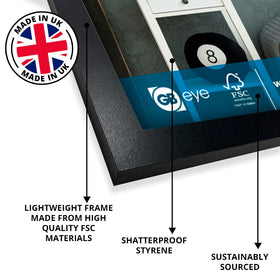 ABYSTYLE GB Eye frame vertical hanging demonstrates versatile wall mounting