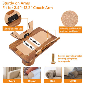 Acanacle natural acacia wood surface adds warmth to your living room