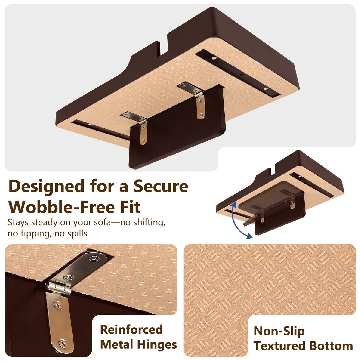Acanacle bamboo tray with natural finish showcases eco-friendly design.
