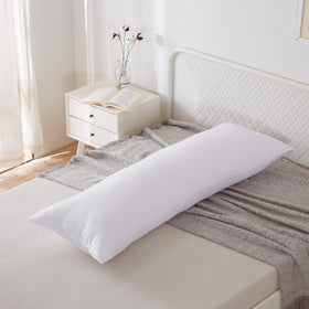Acanva fluffy bed pillow insert close-up fabric texture for soft sleep