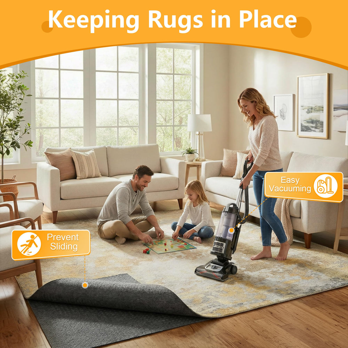 Acapet cushioned padding delivers comfortable, fatigue-reducing support