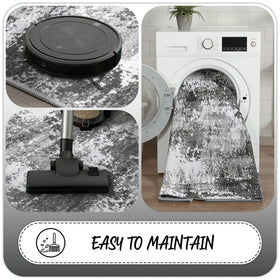 Acapet grey rug runner offers ultra-soft, comfortable underfoot.