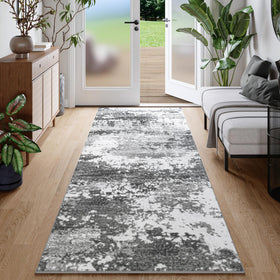 Acapet hallway runner in grey 2x8 with non-slip backing for busy entryways.