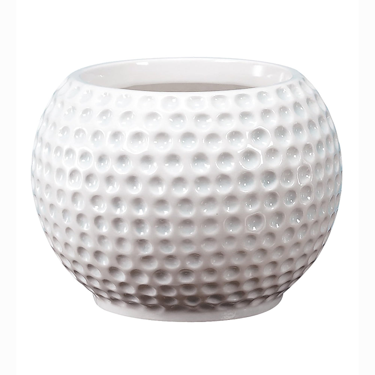 Accents & Occasions ceramic golf ball planter for indoor decor and centerpieces.