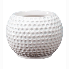 Accents & Occasions ceramic golf ball planter for indoor decor and centerpieces.