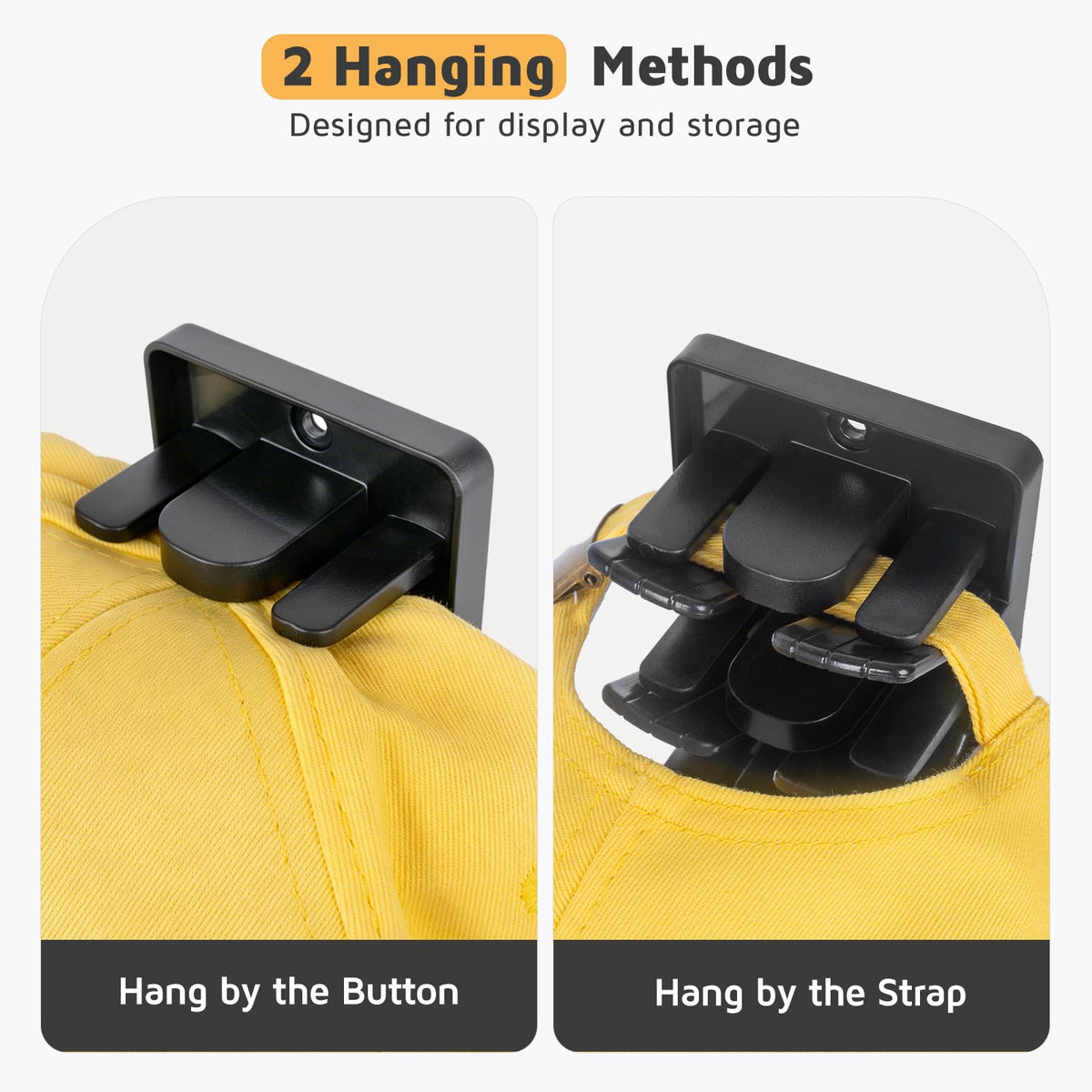 Accevo ABS plastic hat rack designed for space saving