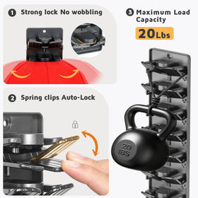 Accevo adhesive hat rack holds caps securely without damage