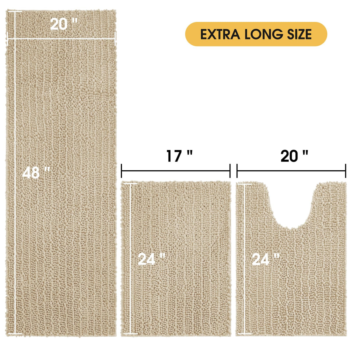 ACCUMTEK non-slip backing close-up delivers confident footing