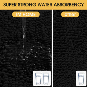 ACCUMTEK premium chenille fabric mat with high-density plushness and lasting durability.